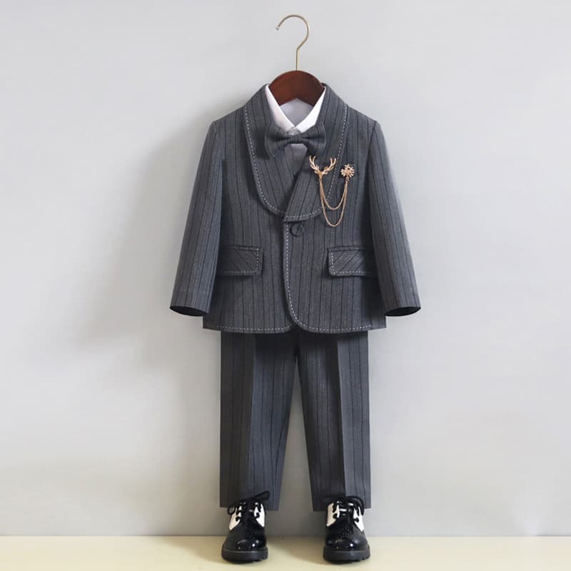 Children's suits, spring and autumn suits, vest suits, boys, flower girls, one-year-old dresses, host piano performance suits, foreign trade