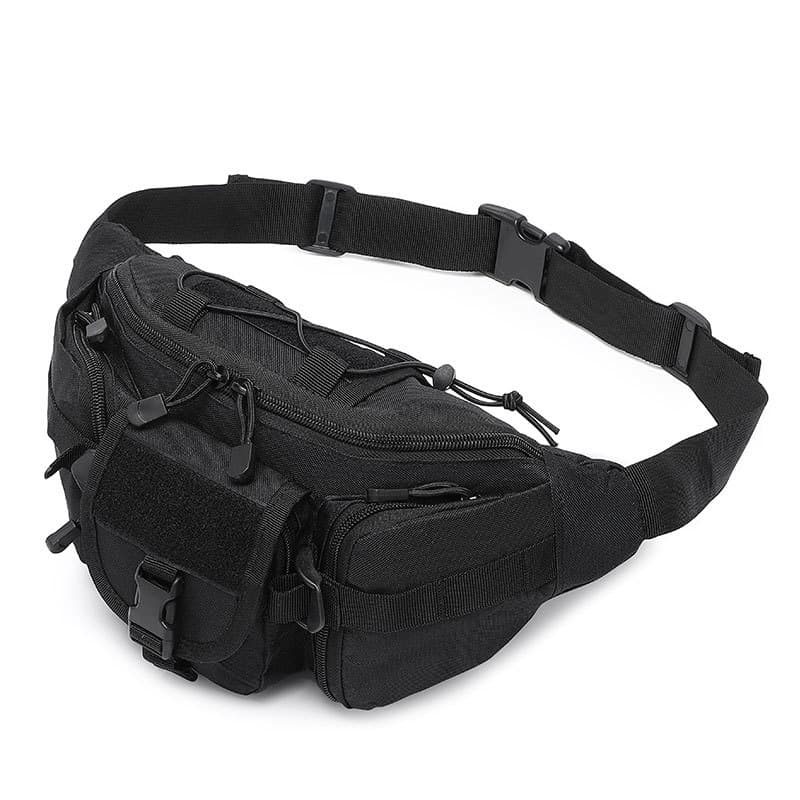 Outdoor Tactical Waist Bag Unisex Cycling Fishing Bag Travel Wilderness Adventure Multi-Functional Oxford Cloth Water-Resistant