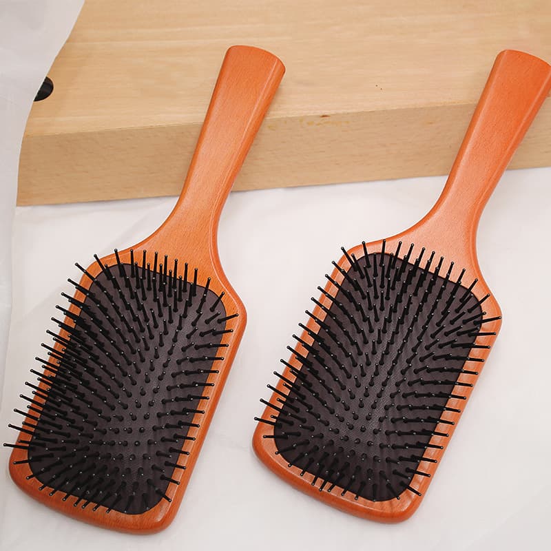 Cross-Border Air Cushion Comb Massage Comb Hairdressing Comb Curling Styling Straight Hair Wooden Board Comb Fluffy Cushion Comb