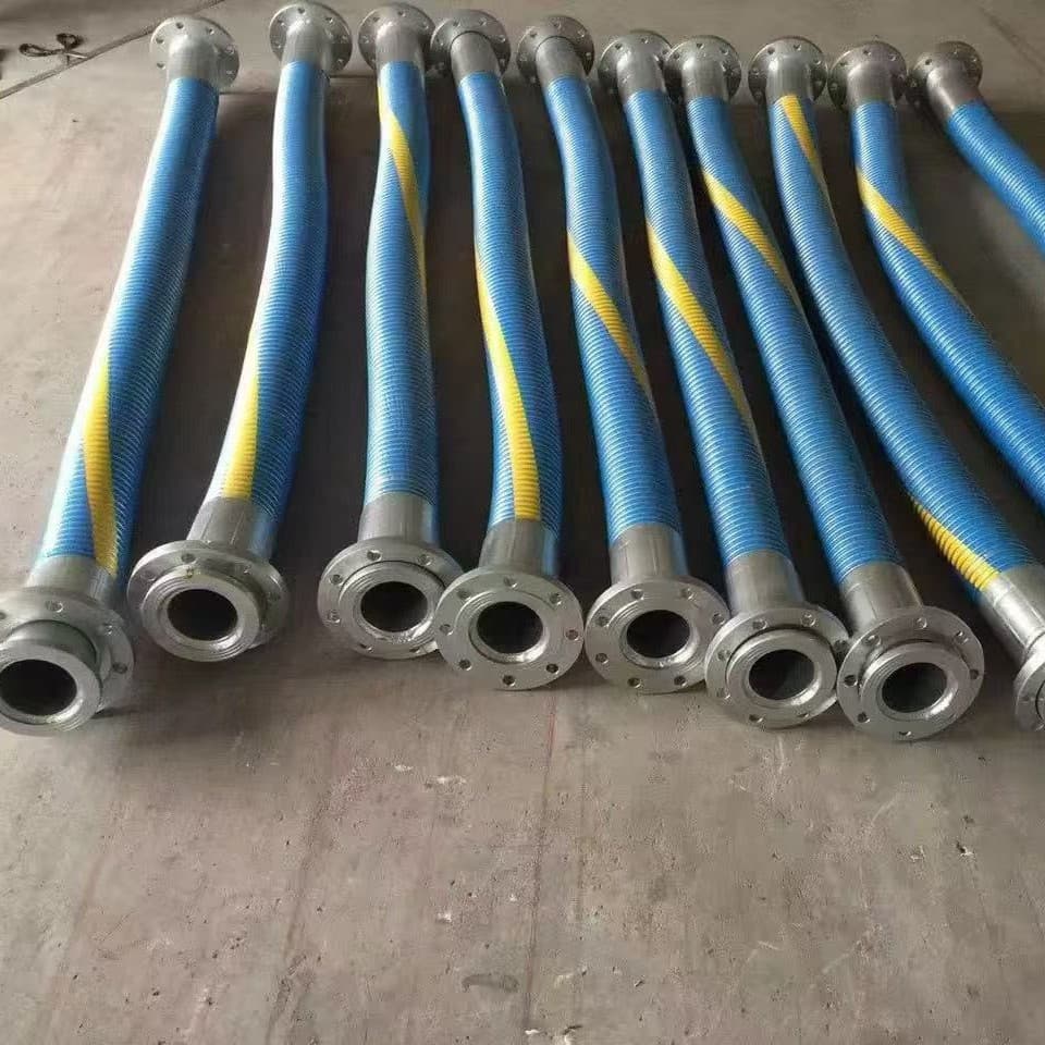 Acid and alkali resistant, oil resistant chemical, marine petroleum fuel oil transfer hose, toluene methanol steel wire skeleton composite hose