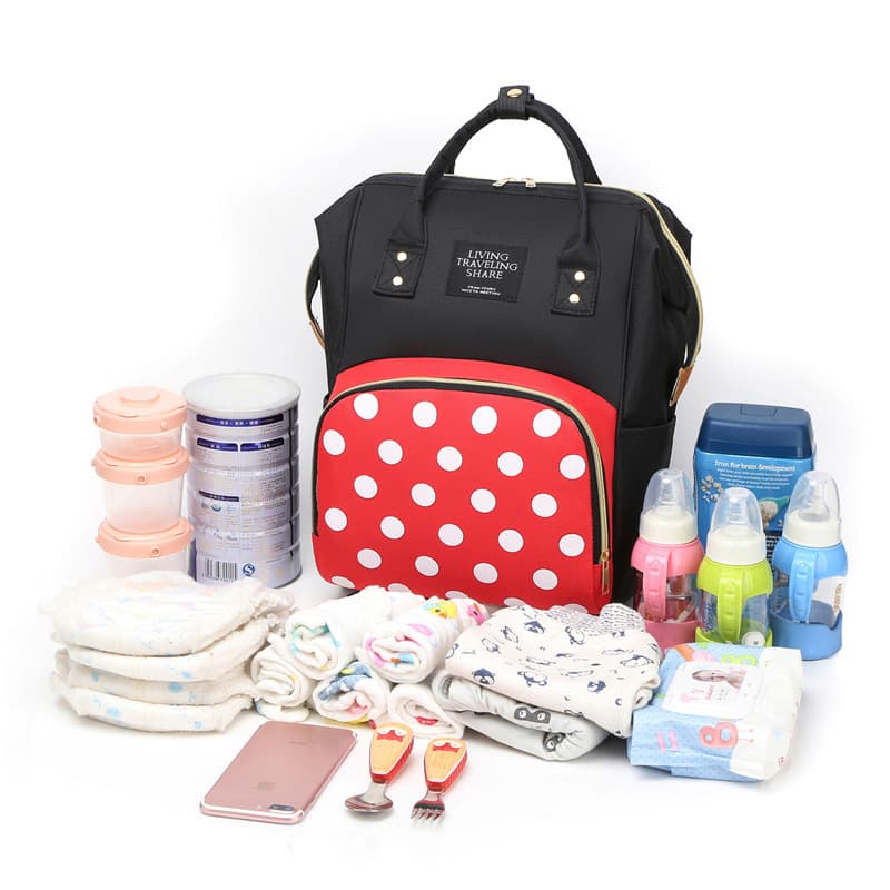 Cross-Border New Mommy Bag, Fashionable Mommy Bag, Fashionable Backpack, Multi-Functional Large-Capacity Mother and Baby Bag