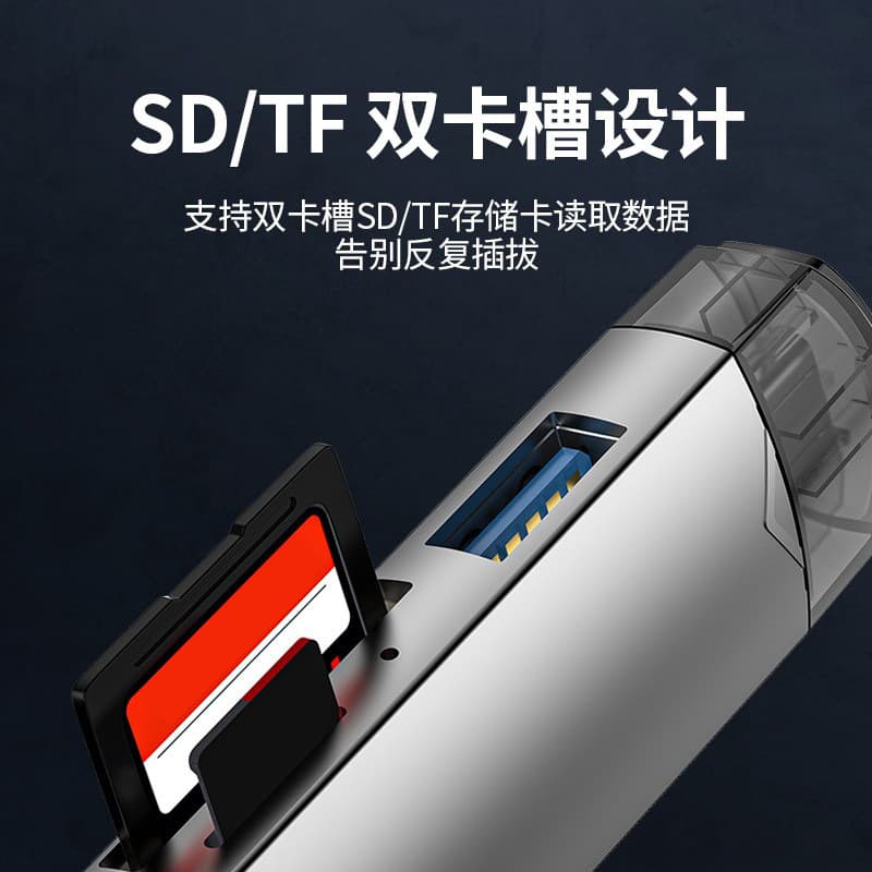 Factory Private Mold USB 3.0 Multi-Function Card Reader Type-C Android Phone Computer OTG Camera SD/TF/USB Drive