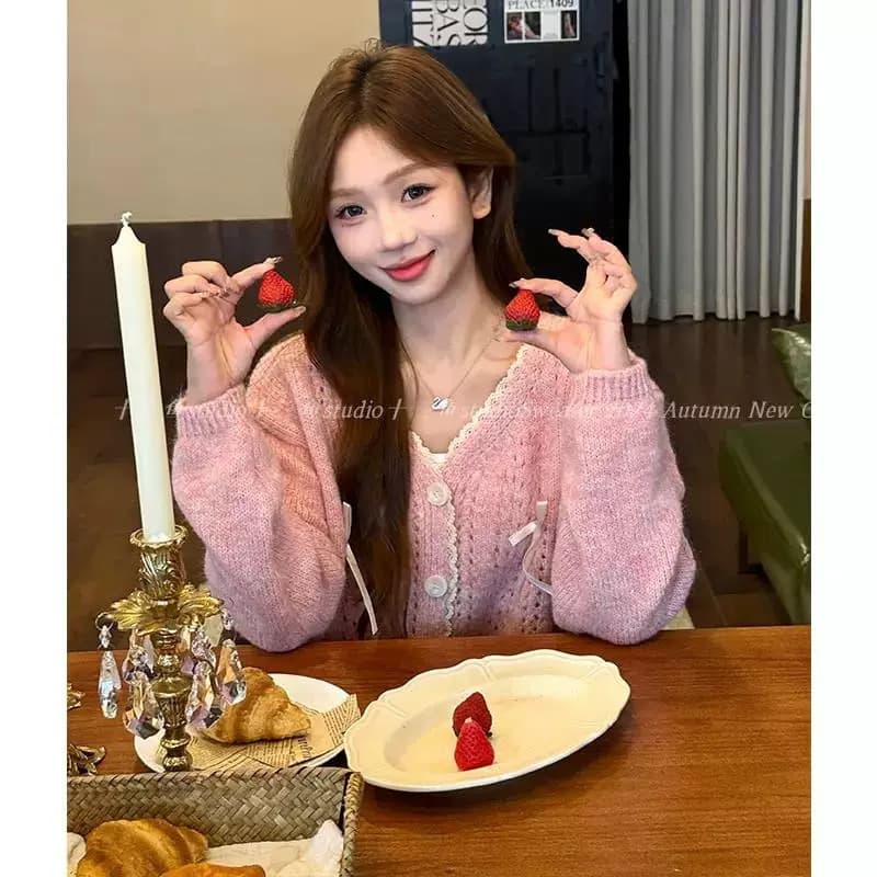 Goddess Arrival Cardigan, Chanel-style Elegant Long Sleeve, Trendy and Unique, Gentle Autumn Design