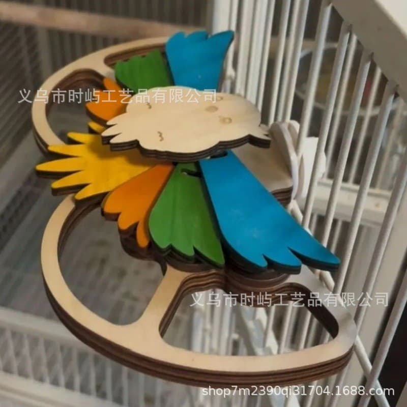 New Cross-Border Product Bird Foraging Toys Wooden Craft Puzzle Feeder