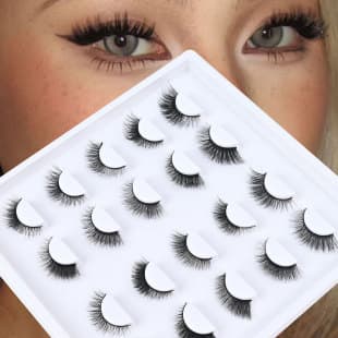 Cross-Border Hot Fox-Style Slanted False Lashes European-American Curled Slanted 3D Cat Eye One-Piece Lashes Custom Wholesale