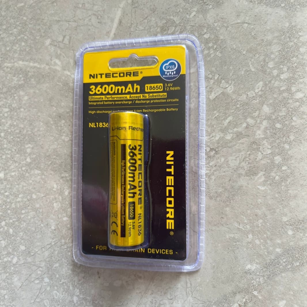 NITECORE Rechargeable 18650 Lithium Battery 3.7V 8A High Capacity Power Battery NL1836