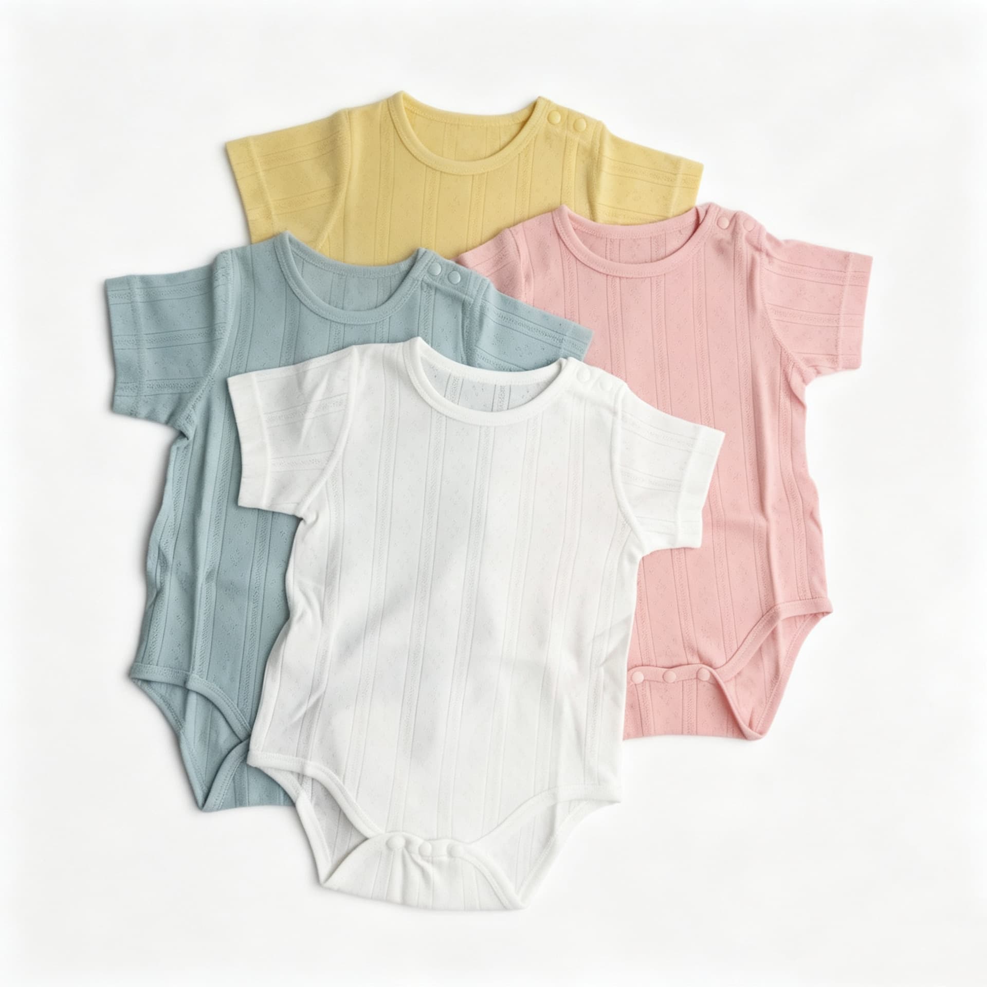 Factory wholesale baby bodysuit summer thin infant wrap-around diaper shirt short-sleeve newborn clothes