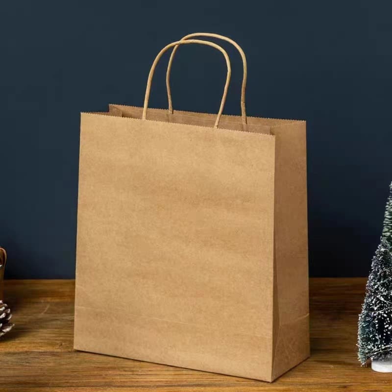 FSC paper bag Customized 100g kraft paper handbag