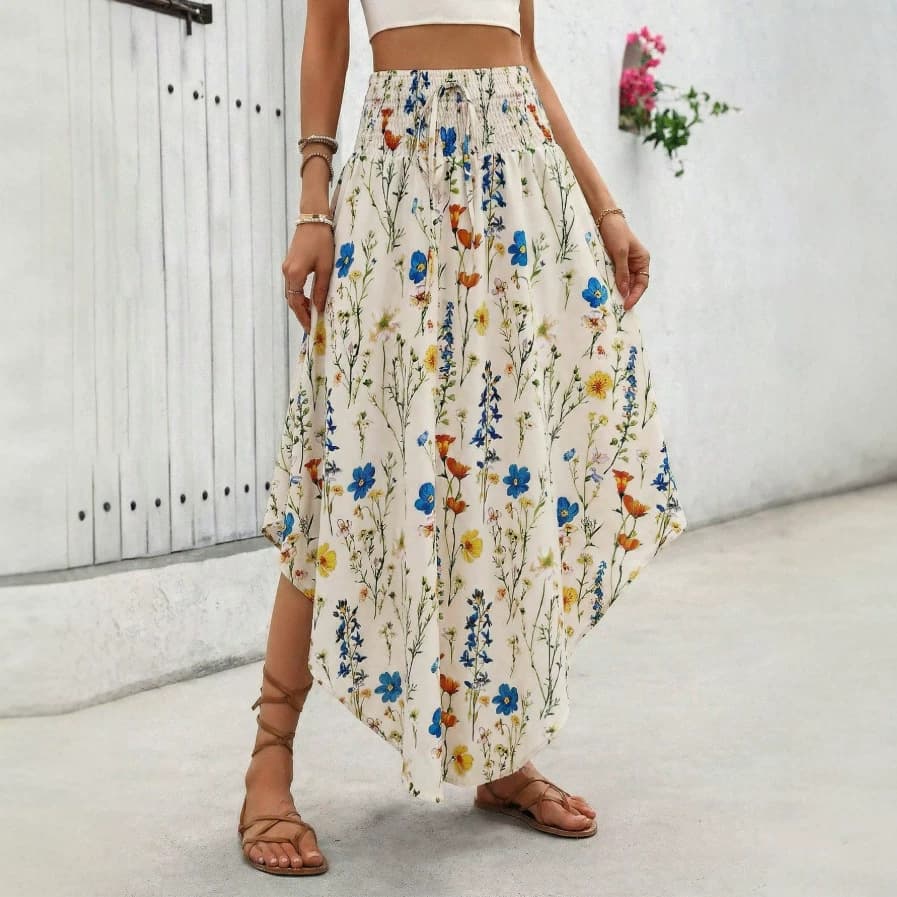 2026 Cross-Border Europe and America Hot Print Camisole Women's Top and Pants Pocket Set