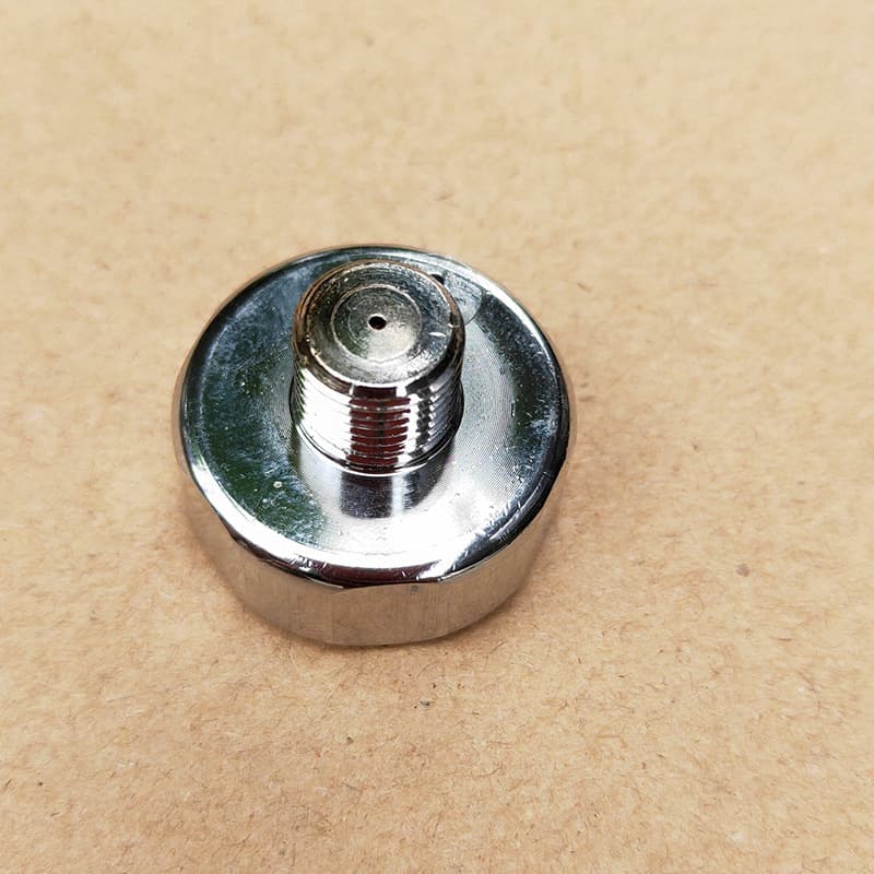25MM Pressure Gauge 40MPA Luminous Miniature Pressure Gauge Brass Chrome-Plated Interface Thread: M10X1