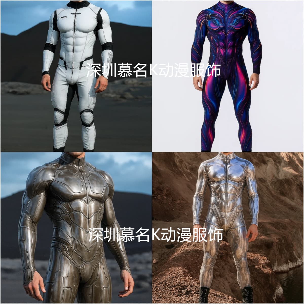 2025 Cross-Border Export New Product Halloween Party Performance Costume 3D Animation Jumpsuit Cosplay Jumpsuit
