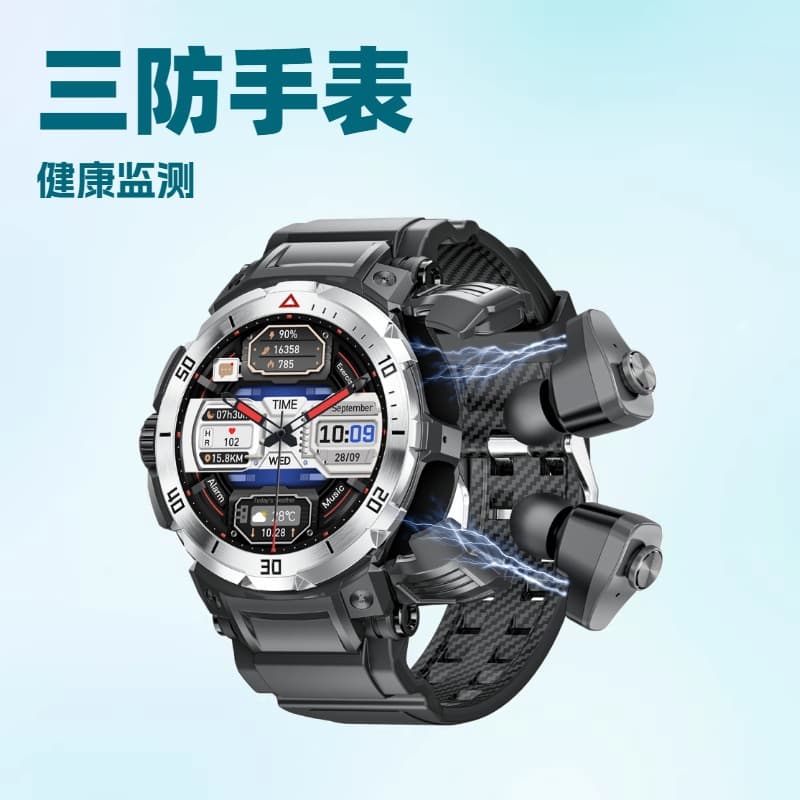 New GT100 Pro Smart Watch 2-in-1 Bluetooth Calling Smart Watch NFC Multi-Sport Health Monitoring