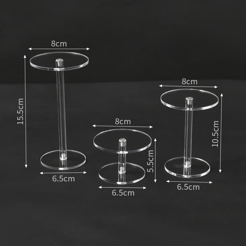 Cross-border Acrylic Round Cake Stand Blind Box Display Stand Acrylic Dessert Storage Acrylic Tiered Display Stand
