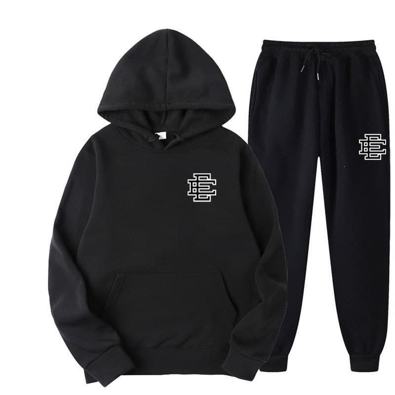 New Cross-Border Fall/Winter Amazon Hot Selling Fashion Unisex Casual Hooded Fleece Sweatshirt Tracksuit