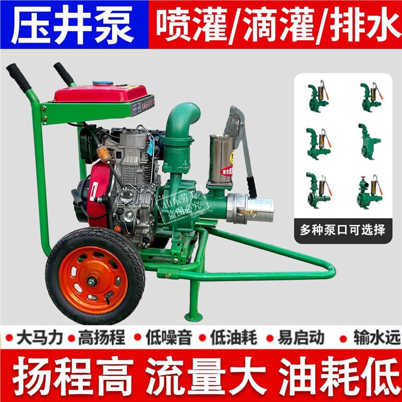 Diesel Engine Changzhou Diesel Well Pumping Pump for Irrigation of Farmland, Integrated Irrigation Water Pump, High-Pressure Agricultural Water Pump