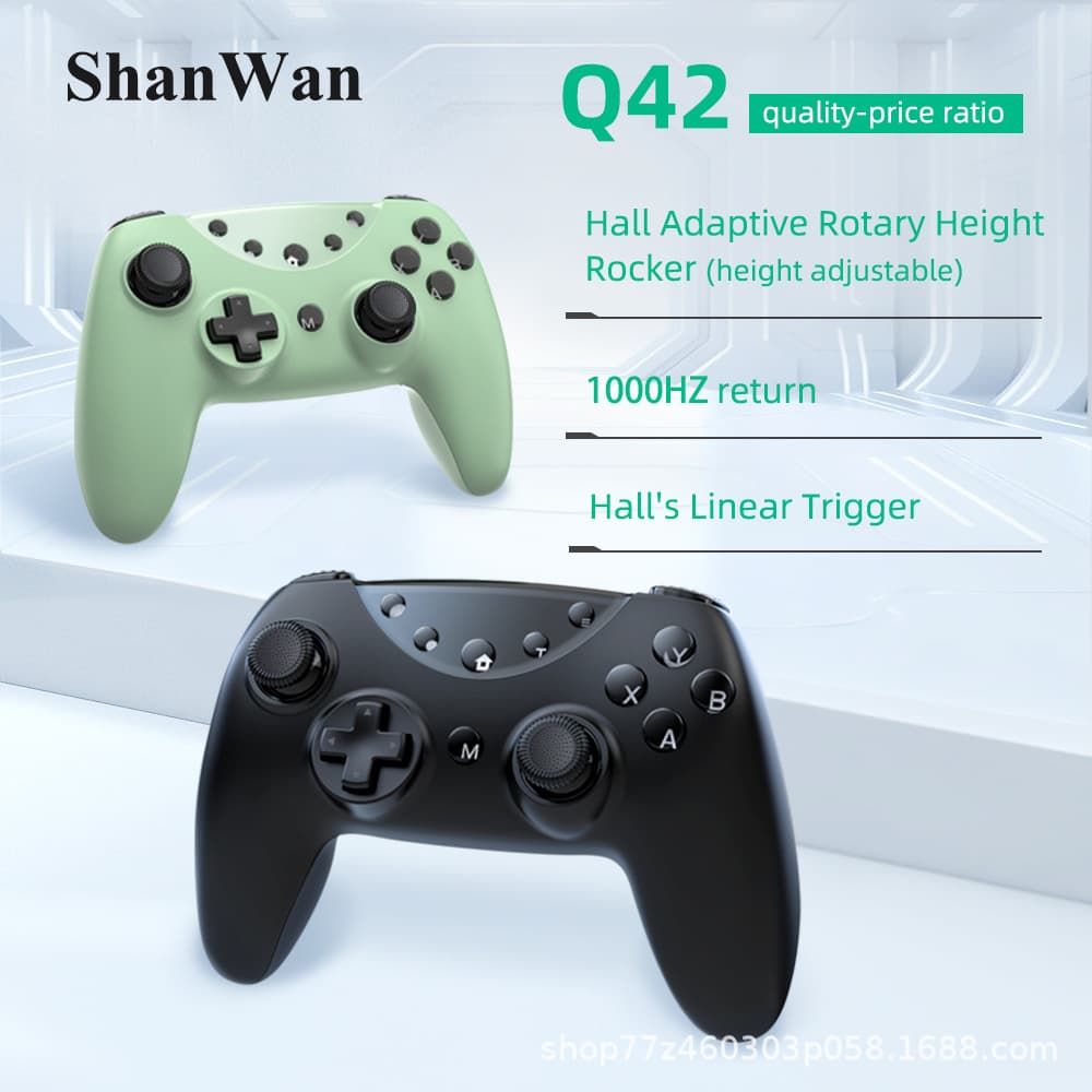 ShanWanQ42XL game controller Bluetooth connection compatible with switch host PC computer controller vibration sense