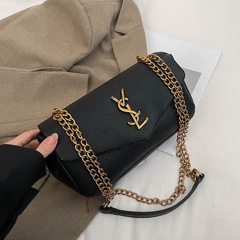 2026 New Vintage Underarm Bag for Women, Premium Textured Leather, Fashionable and Versatile Chain Shoulder Crossbody Bag