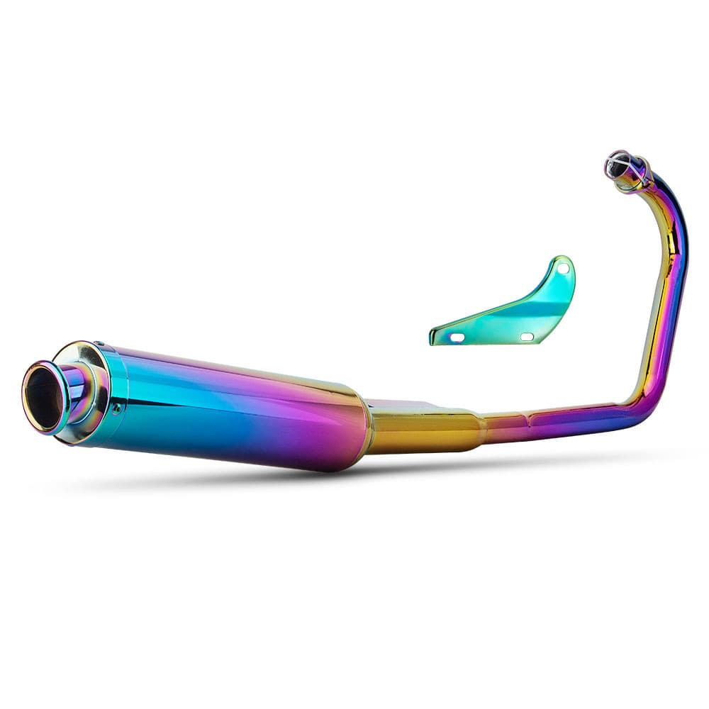 Exhaust Pipe Modification for Honda CG125 Motorcycle - Colorful Stainless Steel Full System Exhaust Kit