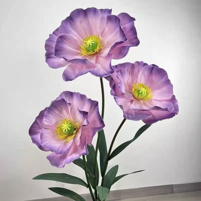 Poppy Large Paper Art Decorative Flowers, Window Display, Shopping Mall Decoration, Event Arrangement Giant Simulated Paper Flowers
