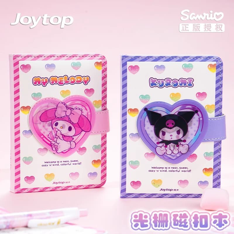 Yuemu Sanrio Hand Ledger Book 3D Cover Kuromi Student Cartoon Special-Shaped Magnetic Buckle Book Melody Hand Ledger