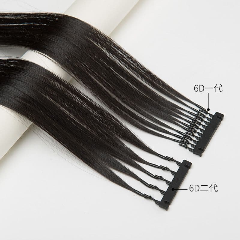 6D Hair Extensions Second Generation Real Hair Seamless Extensions Clip-In Invisible Hair Extensions 8D Hair Extension Tool Feather Hair Extensions