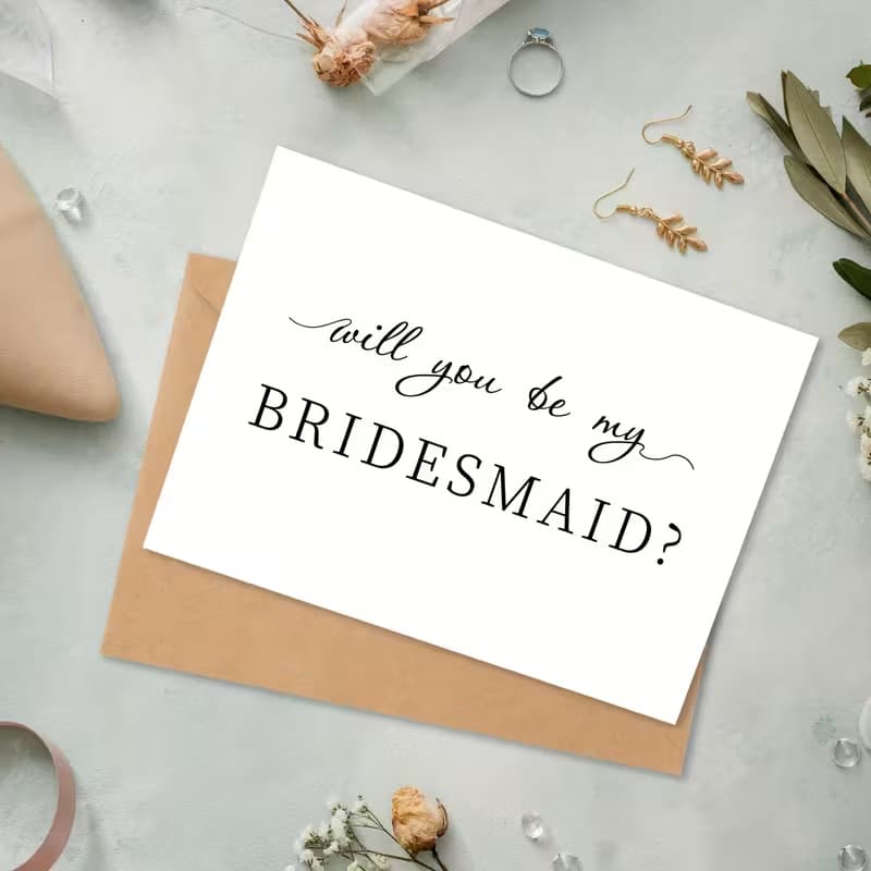 Will You Be My Bridesmaid Card