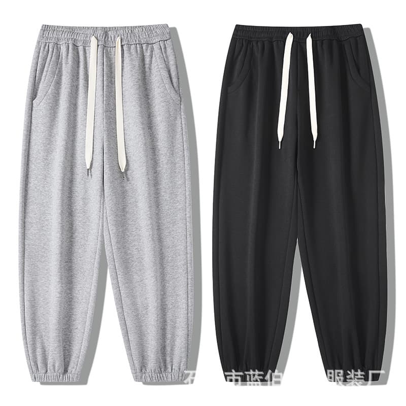 Casual Pants Men's Spring and Autumn Korean Style Ankle-Tied Pants Loose Plus Size Sports Pants Fashion Brand All-Match Spring and Autumn Sweatpants Men