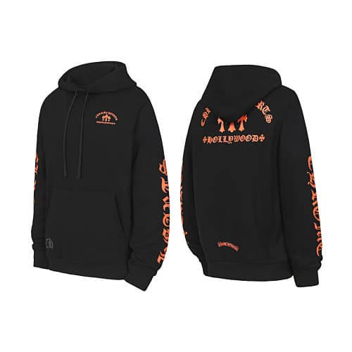 Cross-border three-standard complete CH Chrome streetwear Sanskrit cross zip-up hoodie in stock factory direct shipping