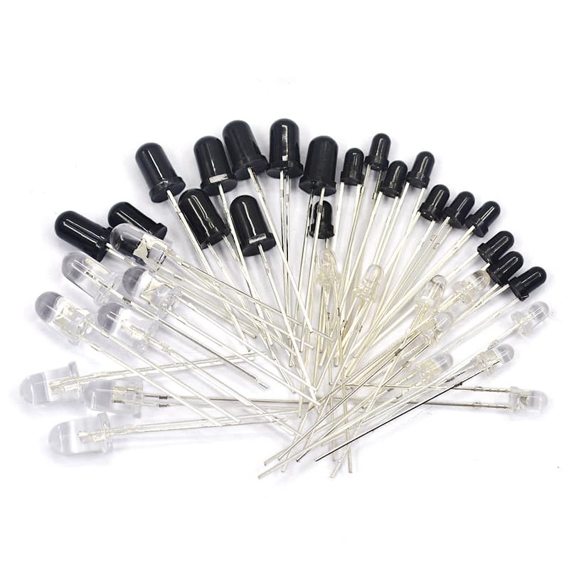 5MM 3MM Infrared Receiver Tube Infrared Emitter Tube Infrared Transceiver Diode Pair Remote Control TV