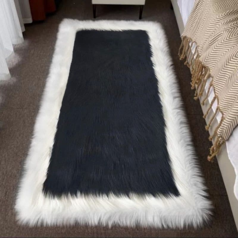Long-Pile Carpet for Home Use, Suitable for Master Bedroom, Bedside Area, Sofa, Coffee Table, and Floor Mat; Thick, Looped, and Plush Carpet