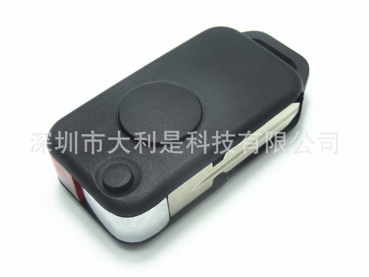 Suitable for Mercedes-Benz 1-key key shell, folding key shell, large embryo without standard, car key shell, hot selling in foreign trade