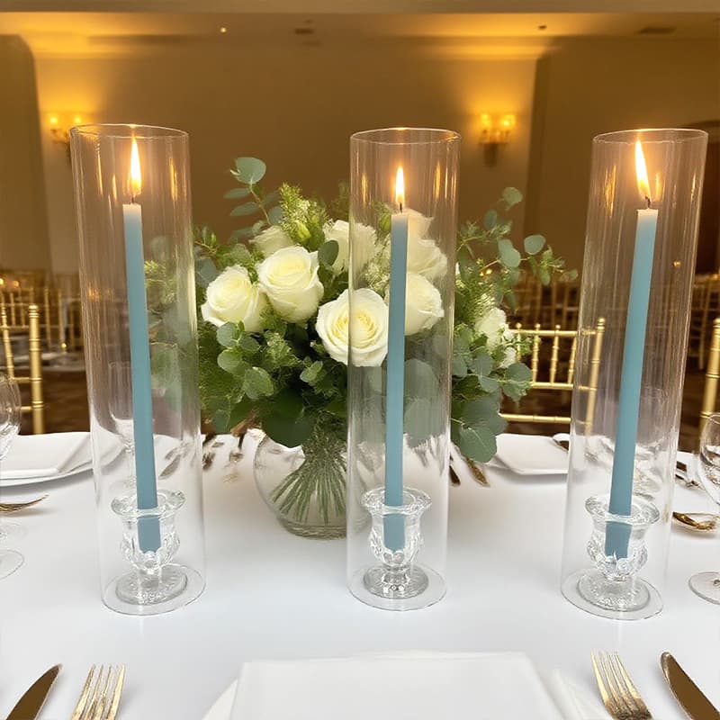 Cross-border Crystal Candle Holder European Romantic Creative Wedding Candlelight Dinner Table Candle Holder Decorative Ornament