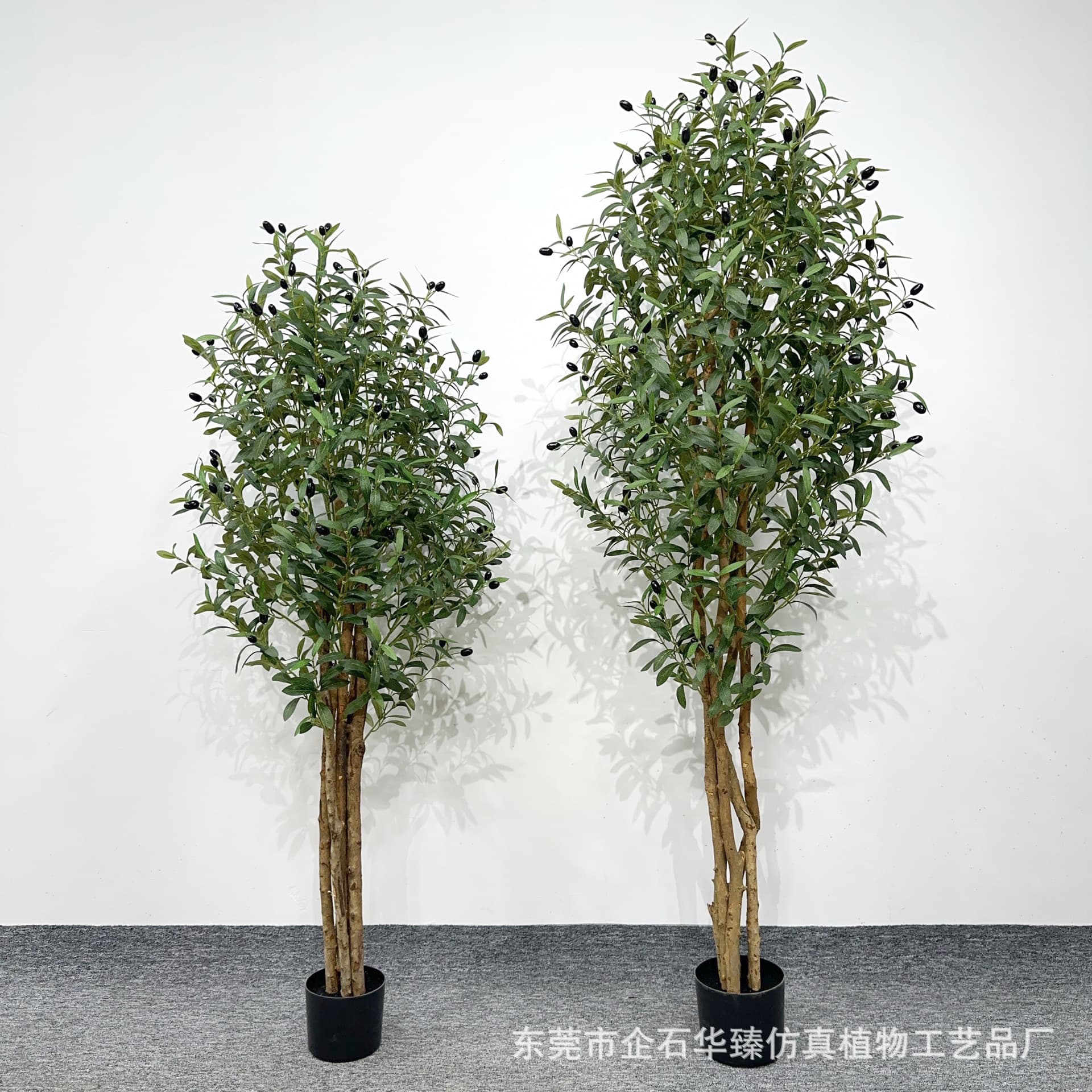 Cross-border Amazon Artificial Olive Tree Potted Plant Living Room Floor Decoration Fake Tree Indoor Ornament with Fruit