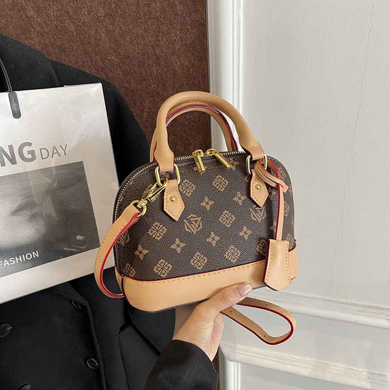 Overseas Fashion Reading Glasses Handbag for Women 2025 Versatile Color-Block Stitched Shoulder Shell Bag Crossbody Bag Spring Trend