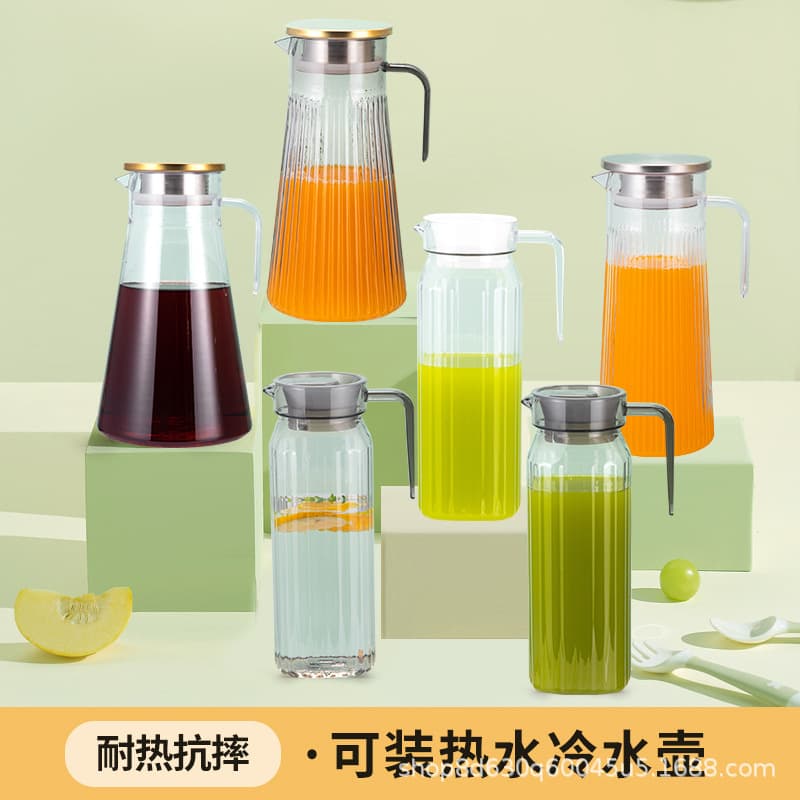PC Acrylic Juice Pitcher, Plastic Restaurant Beverage Jug, Bar Buffet Hotel Home Cold and Hot Water Pitcher Bottle