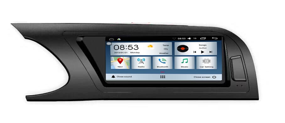 09-12 A4L Navigation GPS Android Smart Voice Control PX5 8.0 System Reverse Rear View All-in-One
