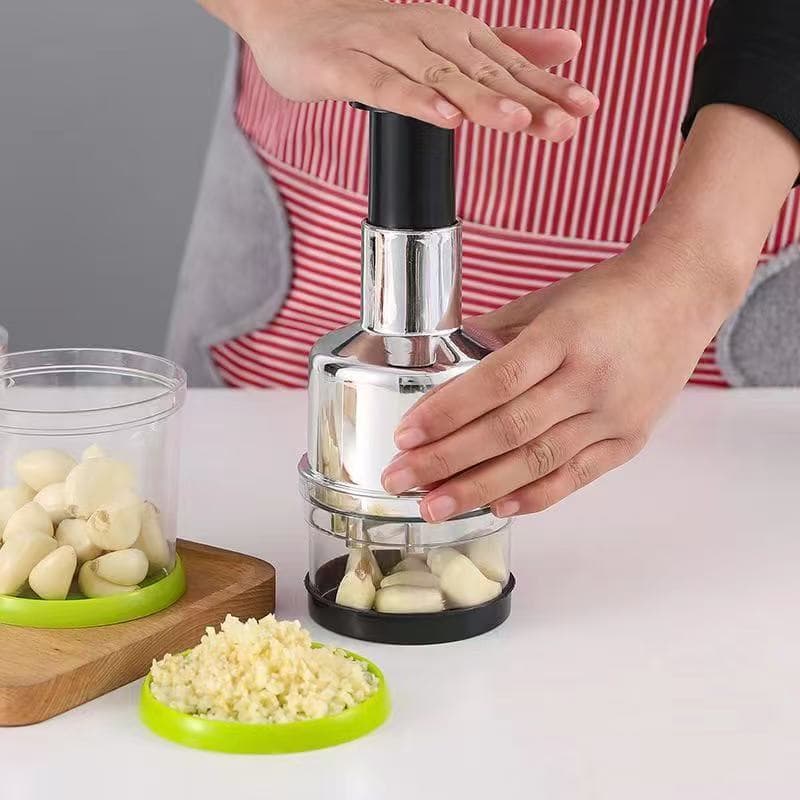 Manual Garlic Press 304 Stainless Steel Garlic Mincer Home Kitchen Multifunctional Tool