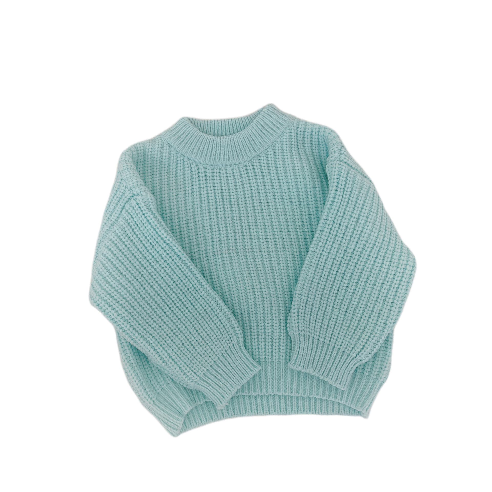 Baby Girl Solid Color Crew Neck Pullover Sweater 2025 Spring Infant Korean Style Versatile Long Sleeve Knit Top