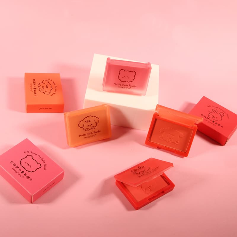 Hengfang Mengxiong Fine Blush Natural Nude Color Single Matte Contouring Cheek Eyeshadow Palette Student Girl Cosmetics