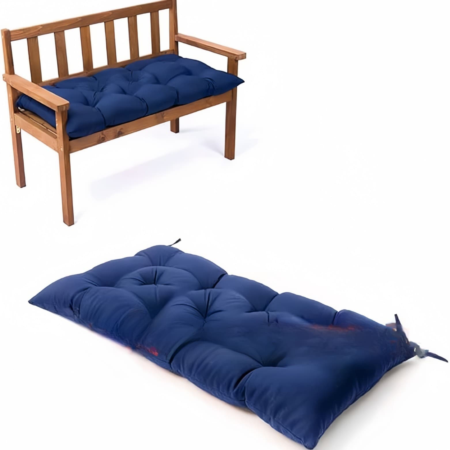 Outdoor Waterproof Fabric Hanging Basket Chair Cushion Square Corner Bench Cushion Wooden Chair Cushion for Cross-border Amazon TEMU