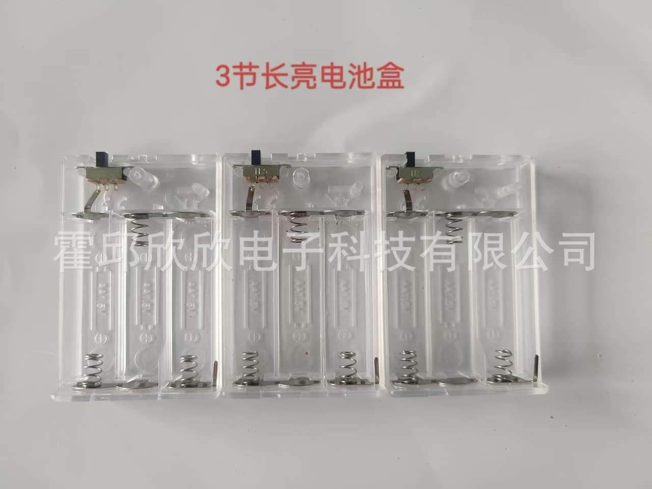 3V 2xAA Battery Holder, 3xAA Battery Holder with Transparent Lid, Flashing, Switch, Timer Battery Compartment