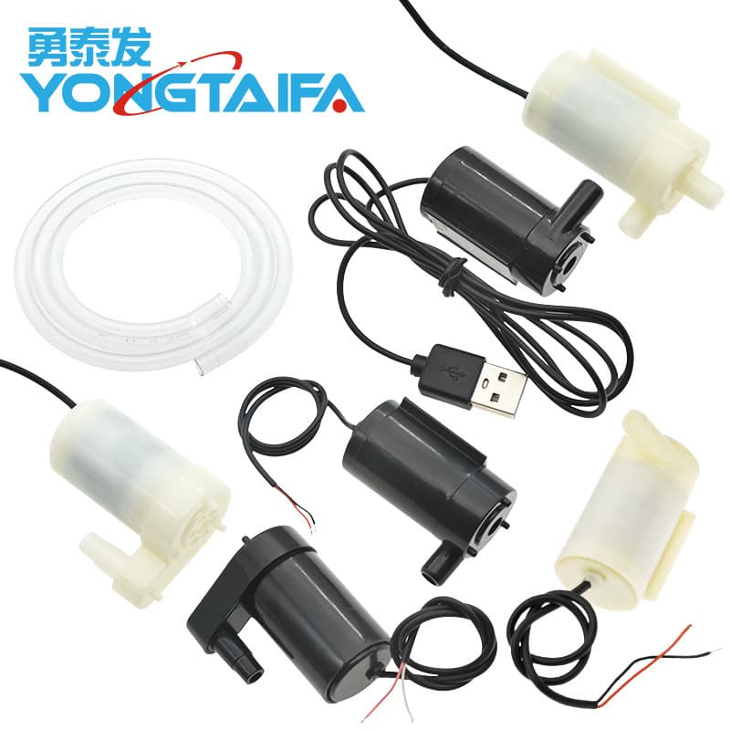 Silent Submersible Pump Mini Micro Pump DC3V 5V for PC Water Cooling, Powered by Phone Charger or USB