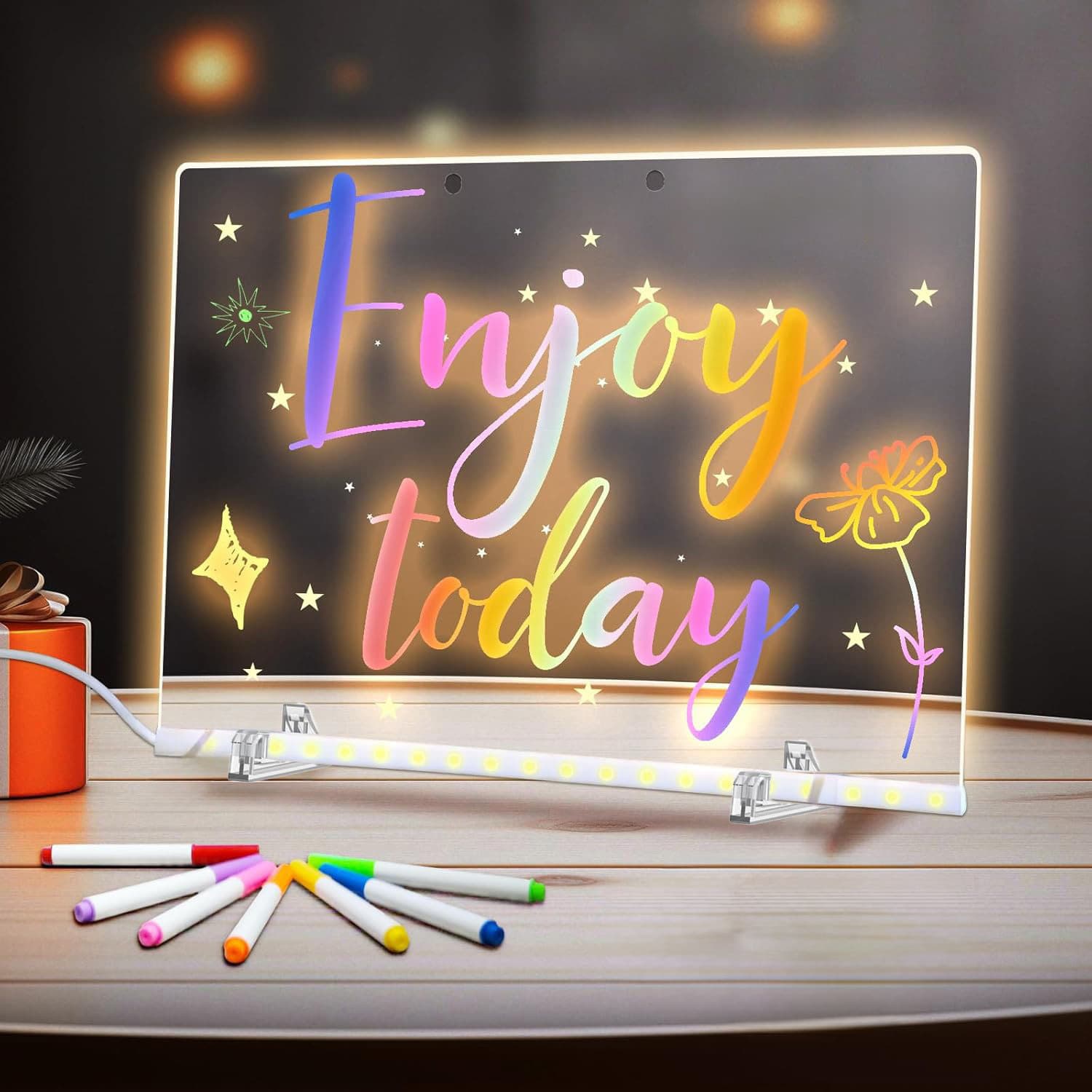 Children's Light-Up Drawing Board, Cross-Border Painting Board, Acrylic Message Board, Erasable Learning Memo Board