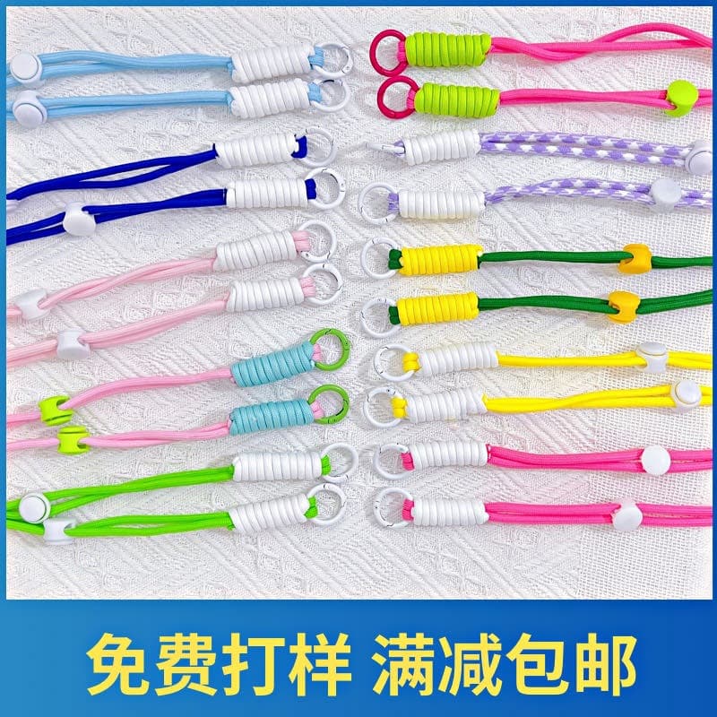 Phone lanyard crossbody wearable adjustable long strap for backpacks, cups, ID badges, fashionable unisex neck chain.