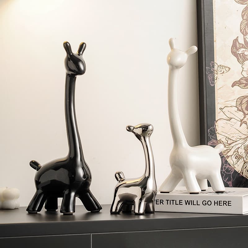 Deer Ornament Luxury Home TV Cabinet Wine Cabinet Sideboard Decor Living Room Modern Entryway Feel