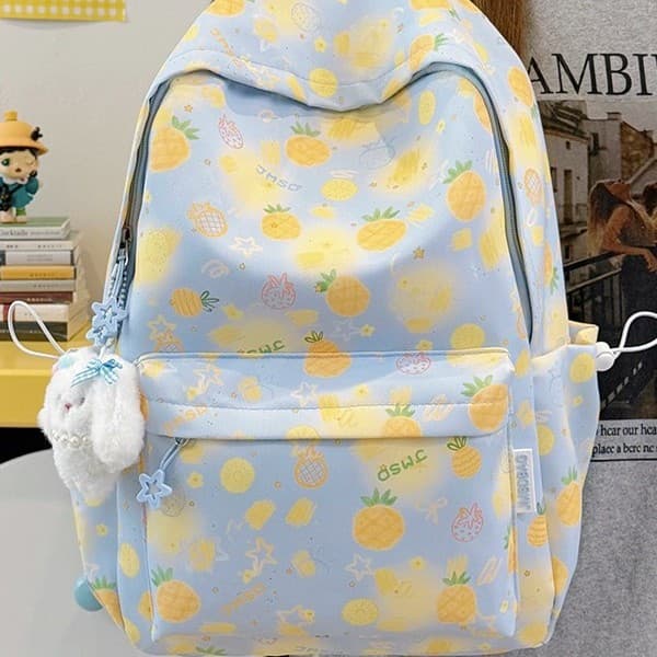 Creative fruit print fresh and energetic summer small backpack huhu Korean sweet girl exclusive travel backpack
