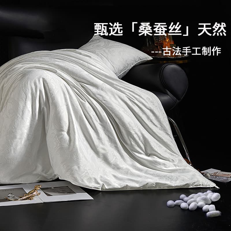 High-End 100% Mulberry Silk Duvet Core Thick Winter Parent-Child Quilt Spring/Autumn Customizable Duvet Cover Gift Box