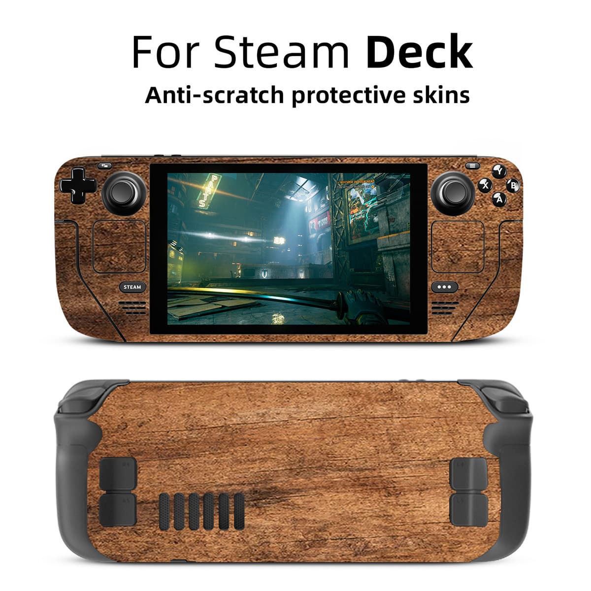 Anti-scratch solid color pattern sticker for Steam Deck game console, factory Steam Deck decal