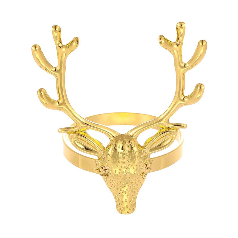 Christmas Deer Antler Napkin Rings for Holiday Party Table Decor, Wholesale from Manufacturer