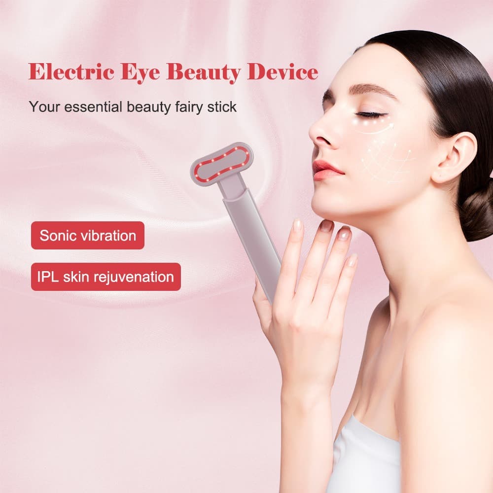 Temu Bestseller Smart Eye Massager Rotatable EMS Fairy Wand Beauty Device Electric Eye Pen